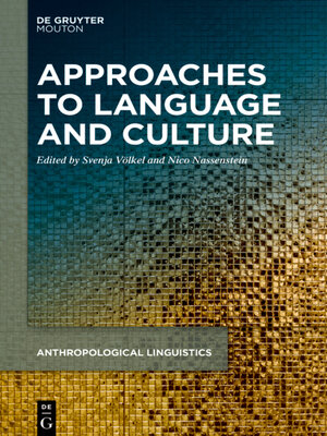 cover image of Approaches to Language and Culture